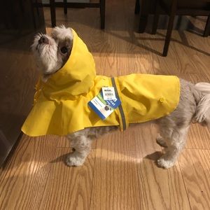 Yellow Raincoat with Hood for Small Dog Pets